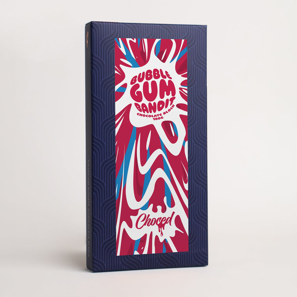 Choced Bubble Gum Bandit Chocolate Block
