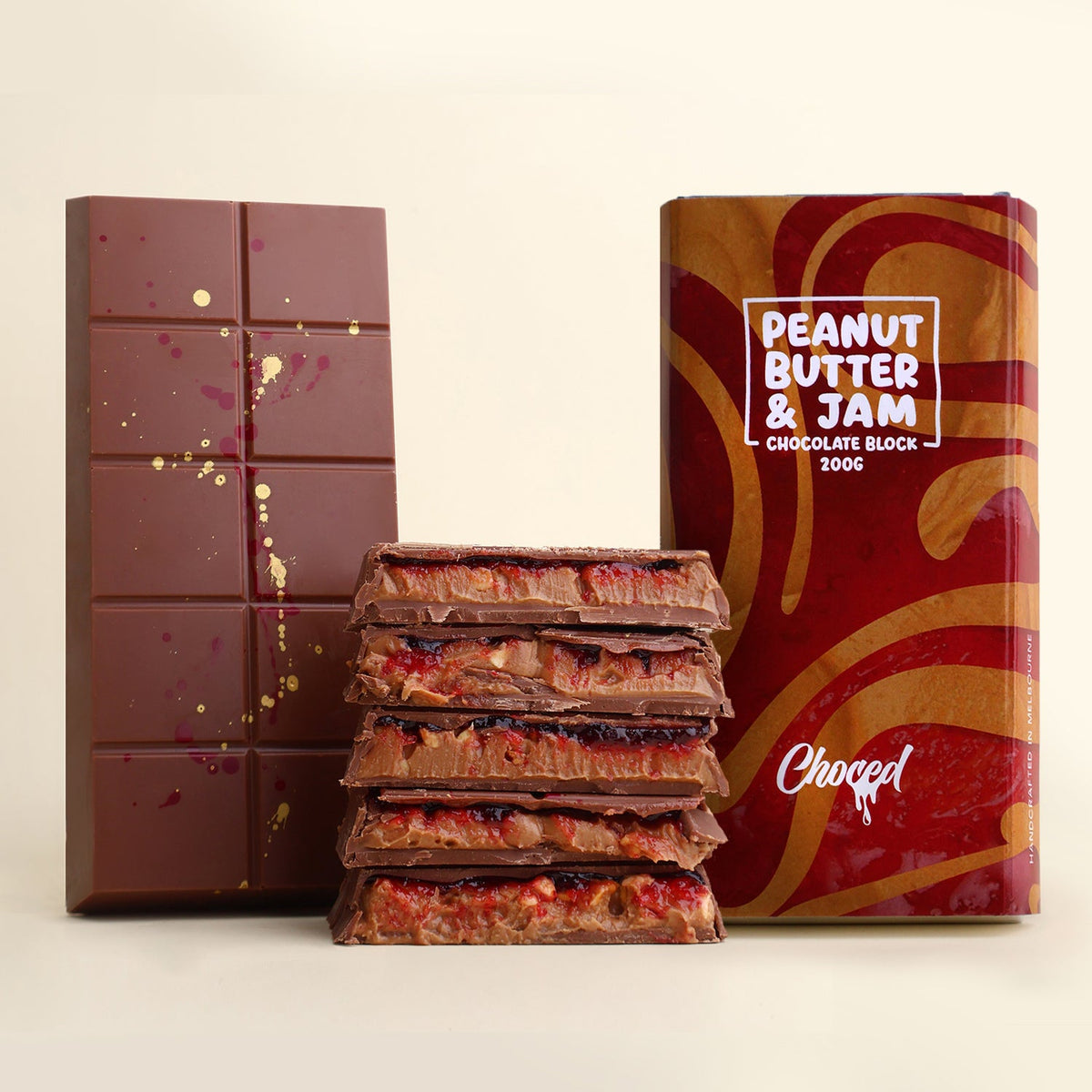 Choced PB&J Chocolate Block